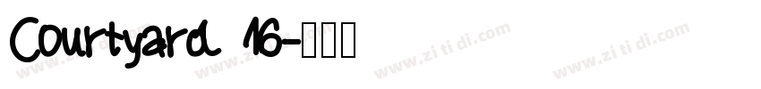 Courtyard 16字体转换